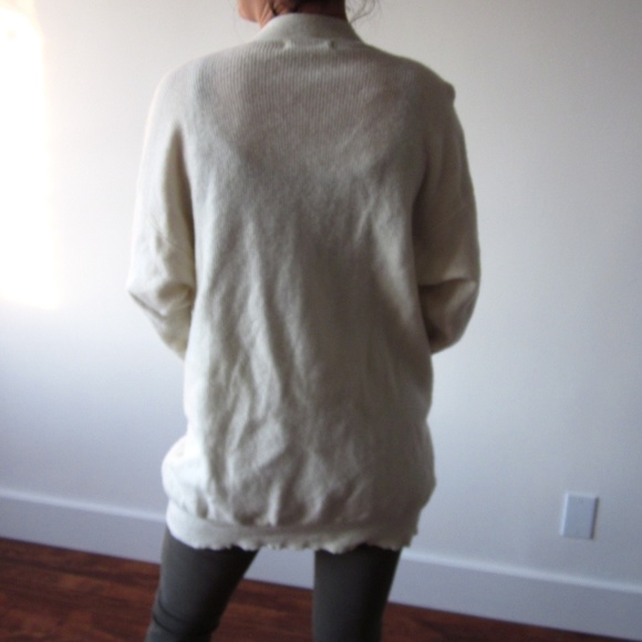 Bedo - Cream/Beige Oversized Cardigan - Picture 2 of 4